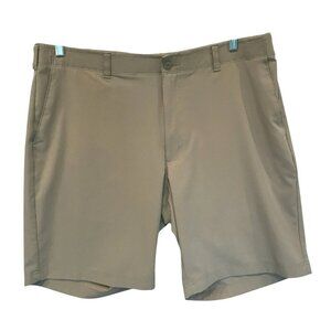 Ben Hogan Men's Flat Front Bermuda Golf Shorts Sz 40 in Khaki Tan Activewear
